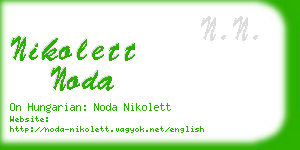 nikolett noda business card